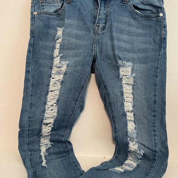 B. You Junior Distressed Jeans - Picture 2 of 6